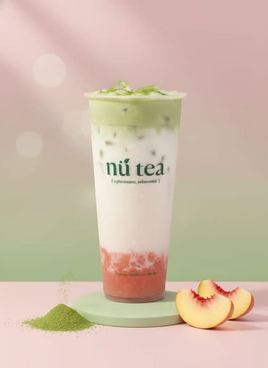 Peach Matcha Cloud / 蜜桃抹茶云朵